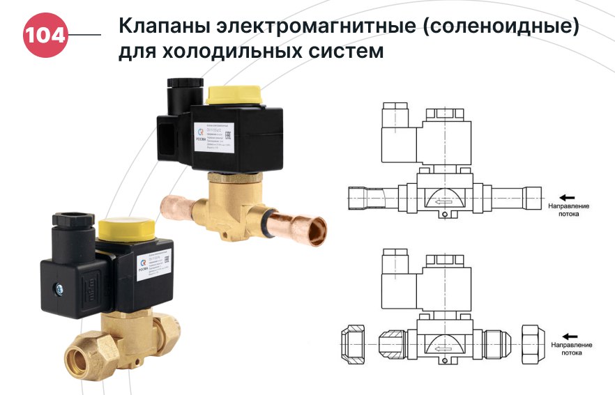 Соленоидный клапан Росма для холодильных систем - новинка!