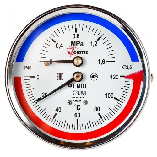 Термоманометры - МПТ d.100