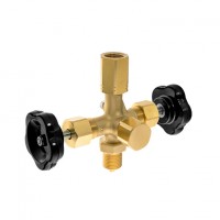 Игольчатые клапаны - Двухвентильный игольчатый клапан с тестовым портом