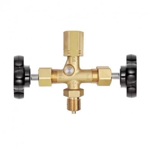 Игольчатые клапаны - Двухвентильный игольчатый клапан с тестовым портом