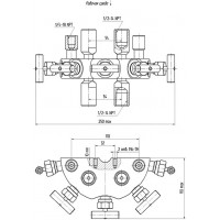 Пятивентильные клапанные блоки - БКН5-115-05