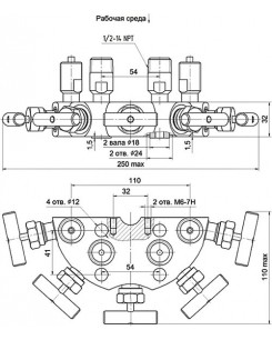 Пятивентильные клапанные блоки - БКН5-115-07