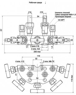 Пятивентильные клапанные блоки - БКН5-115-08