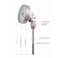 Нержавеющие термометры - ТБф-222
